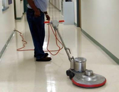 Floor stripping by Divine Janitorial Services